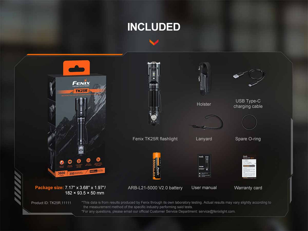Fenix TK25R Tactical Flashlight
