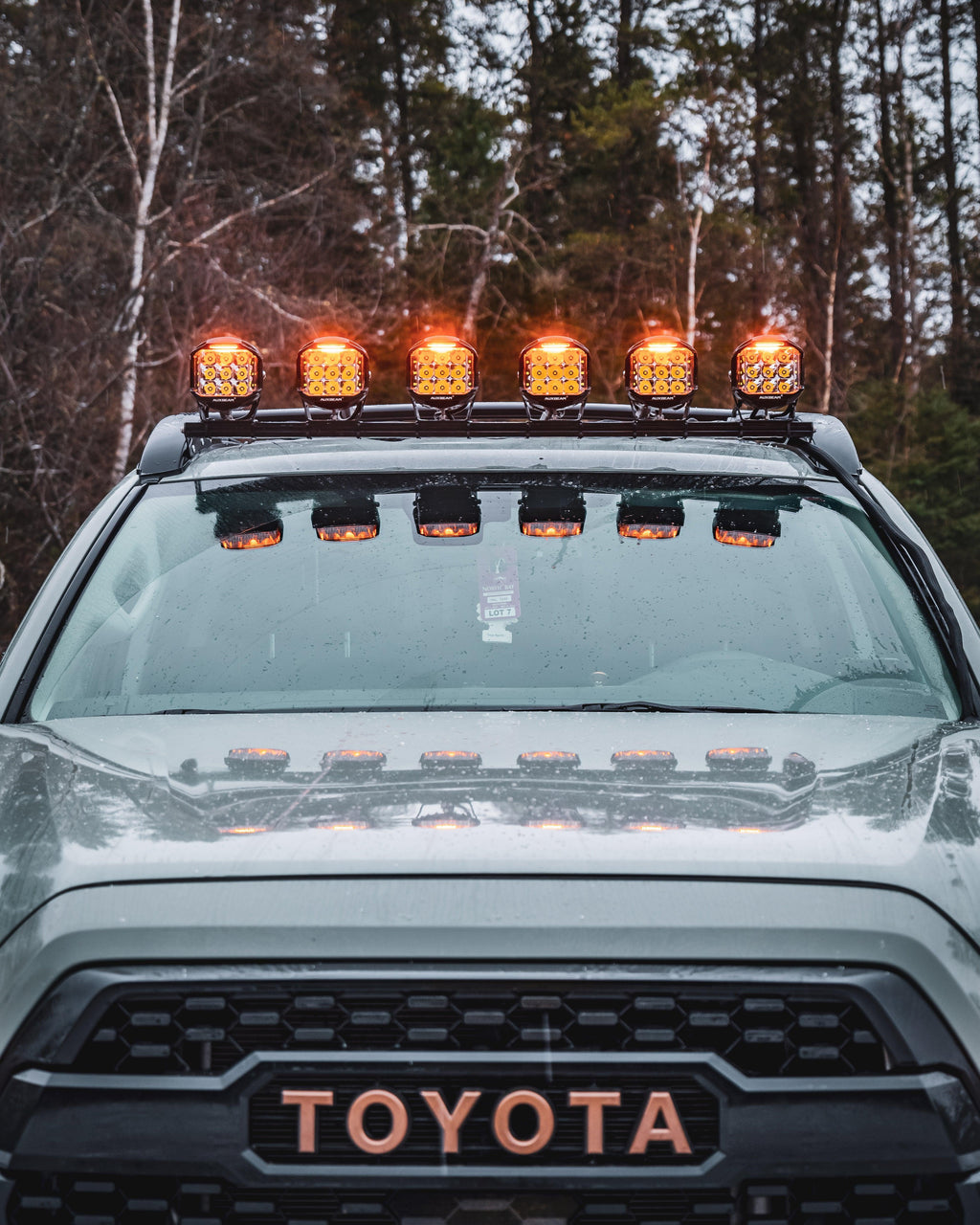 Auxbeam V-MAX Series 5" 168W Round Side-Shooter LED Pods — Amber DRL